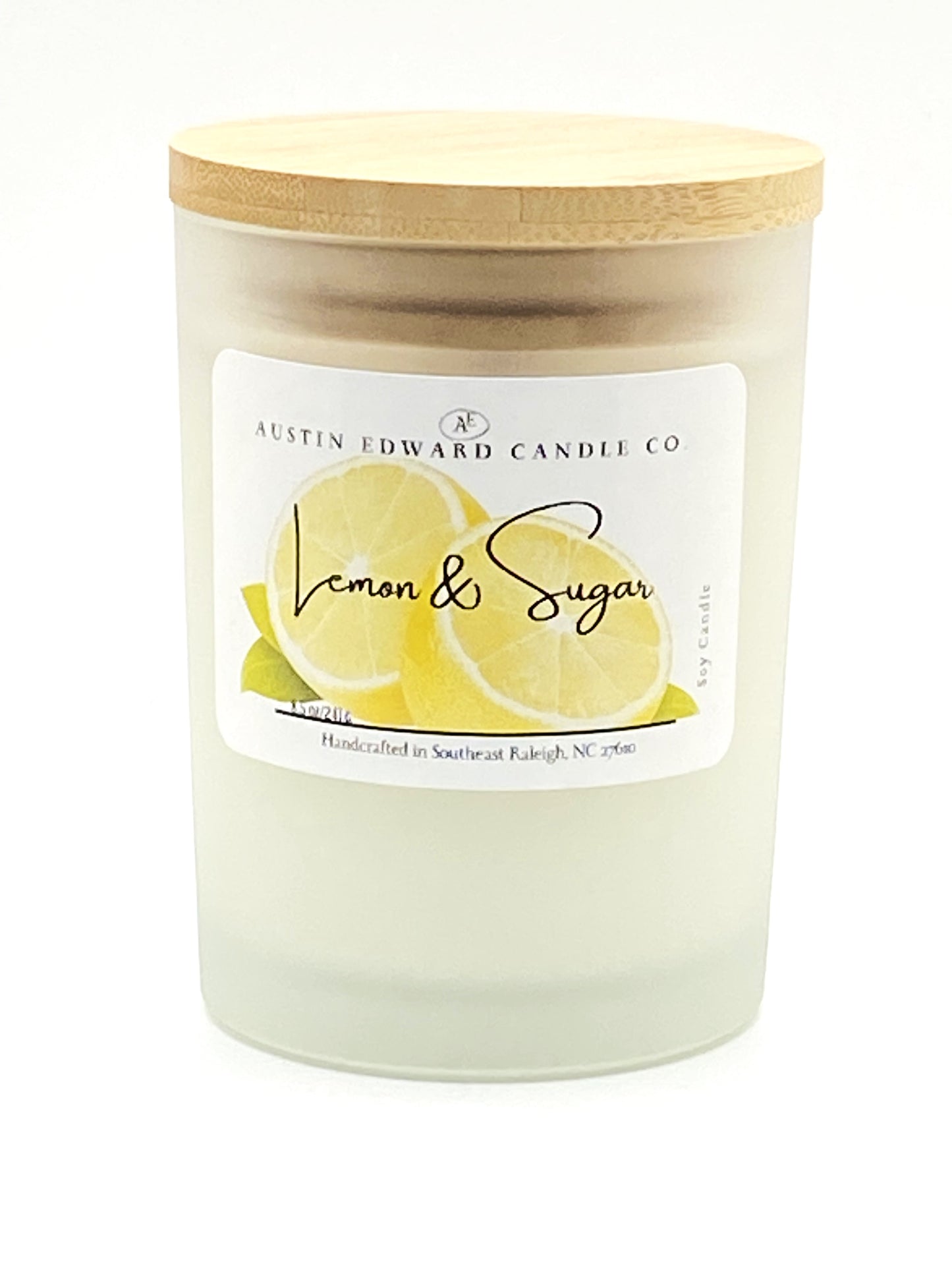 Lemon & Sugar Handmade Coconut Soy Wood-Wick Candle