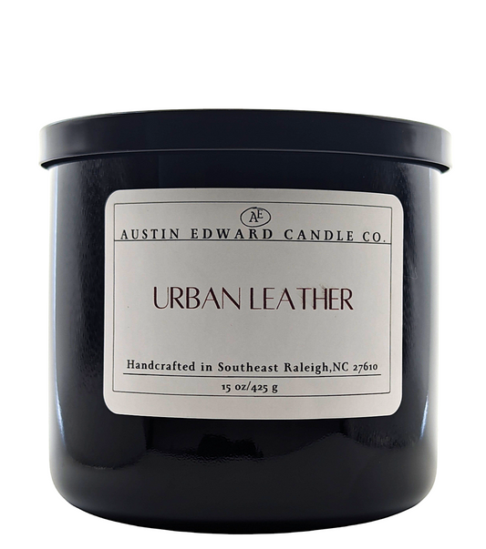 Urban Leather Handmade Coconut Soy 3-Wick 15oz Candle