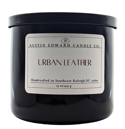 Urban Leather Handmade Coconut Soy 3-Wick 15oz Candle