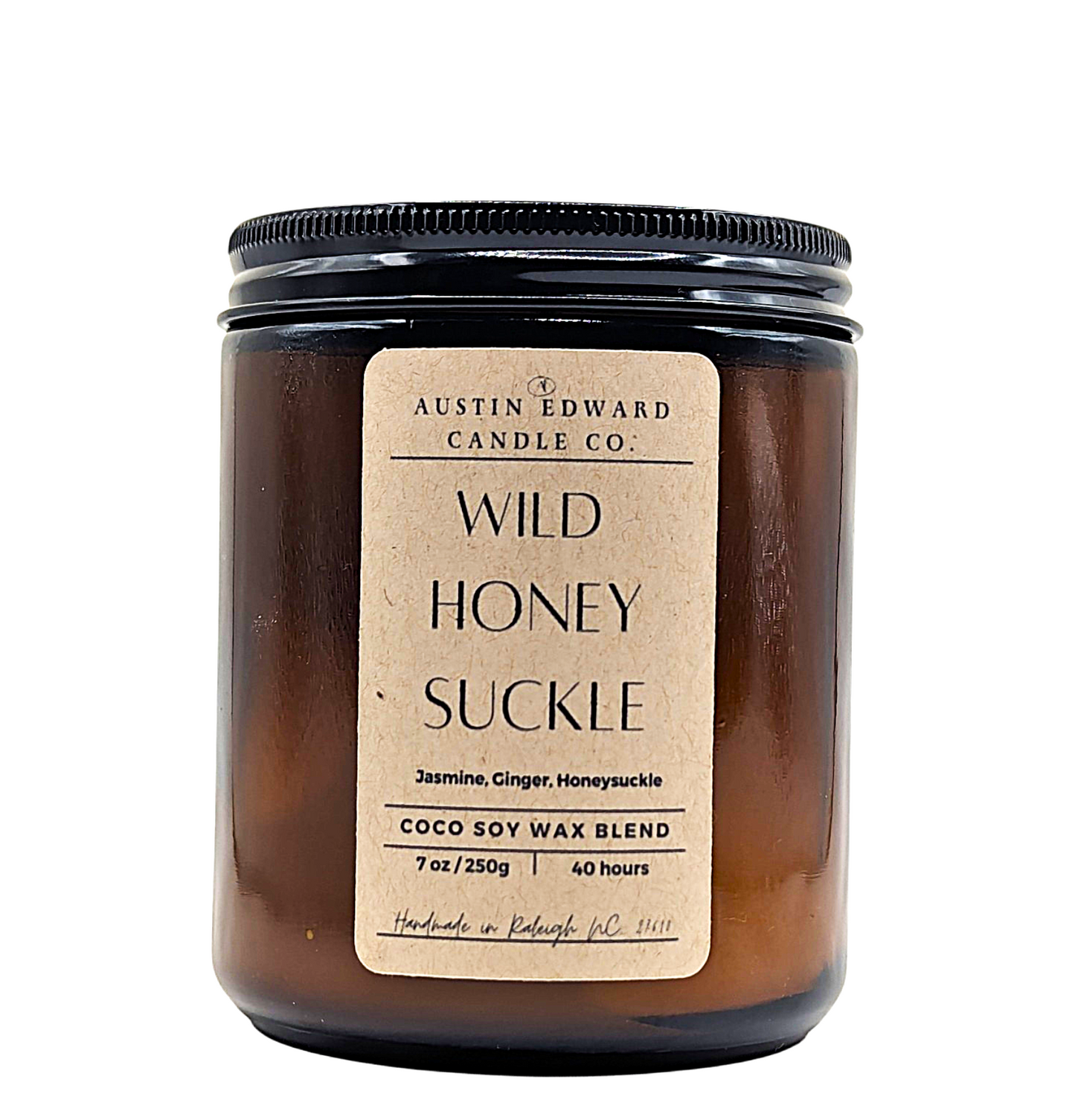 Wild Honey-Suckle Handmade Coconut Soy Cotton Wick 7oz Candle
