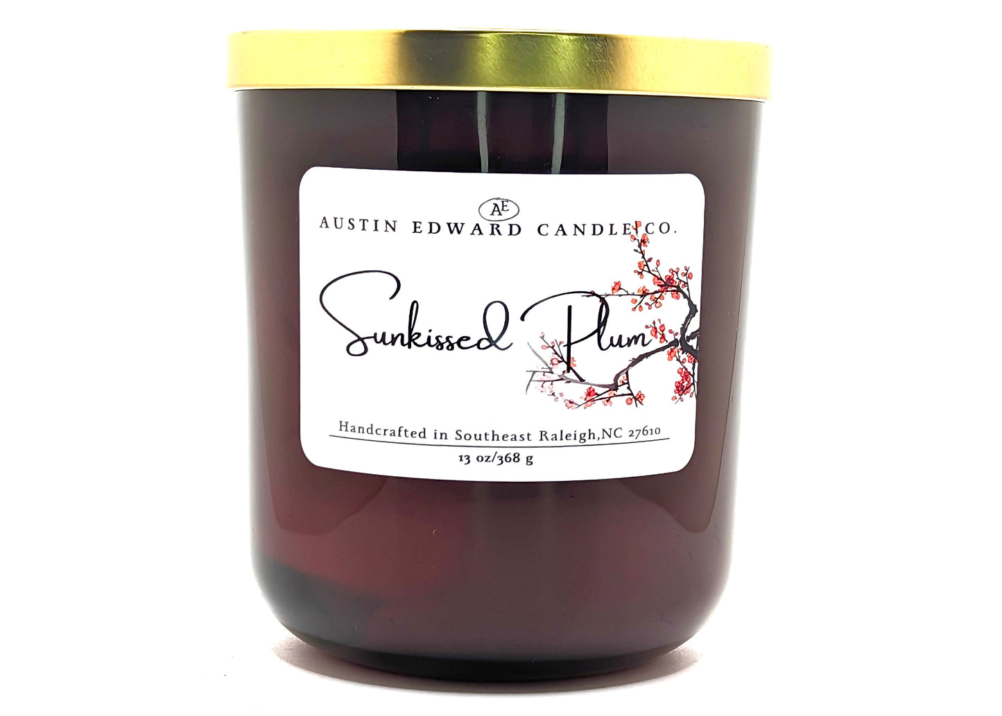 Sunkissed Plum Handmade Coconut Soy 3-Wick Candle