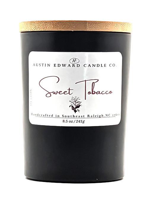 Sweet Tobacco Handmade Coconut Soy Wooden-Wick 8oz Candle